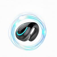 Headset Nirkabel Model Jepit Telinga YX08 Baru dengan Peredam Kebisingan Aktif (ANC), Tahan Air IPX5, Kontrol Suara, NFC, Tak Terlihat