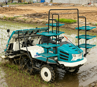 Transplanteuse de riz CNCMC TRT-6H haute efficacité à 6 rangs, autoportée, avec mécanisme d'équilibrage électronique