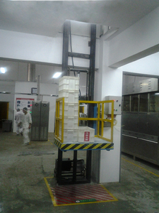 Plataforma de elevación de carga de elevador de carga de montaje en pared hidráulico para equipo de elevación de mercancías de almacén/planta - Product Image 6