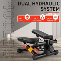 Equipo de entrenamiento en casa Stepper de escalera para ejercicio Mini Steppers con banda de resistencia Hydraulic Fitness Stepper