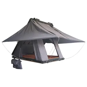 Shendun Schaduw Van De Zon En Regen Camper Voor Auto Dak Tent 4 Personen Aluminium Driehoek Hard Shell Dak Tent Aluminium