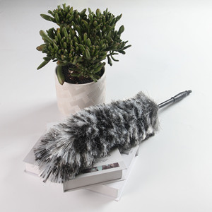 Plumeau gris électrostatique pour nettoyage en profondeur, manche en plastique, nouveau produit 2025 - Product Image 2