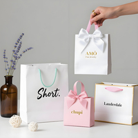 Sac à provisions en papier recyclé imprimé personnalisé cadeau de marque de luxe à prix abordable avec votre propre logo