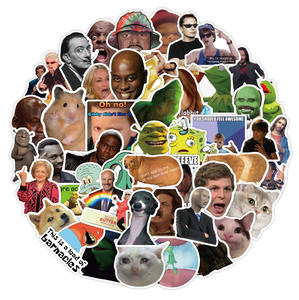 สติกเกอร์อีโมติคอนตลกๆ สไตล์เน็ตไอดอล 50 ชิ้น กันน้ำ สำหรับติดขวด แล็ปท็อป - Product Image 5