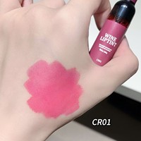 Gloss à lèvres rouge mat effet bouteille de vin, longue tenue, non-collant, à base de minéraux, 8 ml