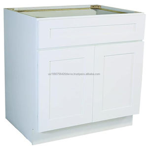 Armoire de cuisine en bois massif prête à monter à prix de gros - Product Image 5