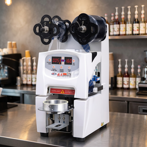 Machine à sceller Jiuzhou YF-98S pour gobelets en plastique/papier - Nouvelle scelleuse de cartons de boissons, meilleur fournisseur de thé à bulles de Taïwan - Product Image 3