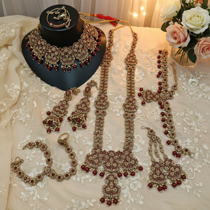 Handcrafted Bridal Jewelry <b>Set</b> Sparkling Austrian <b>Beads</b> Elegant Designer Necklace and Earrings - Product Image 3