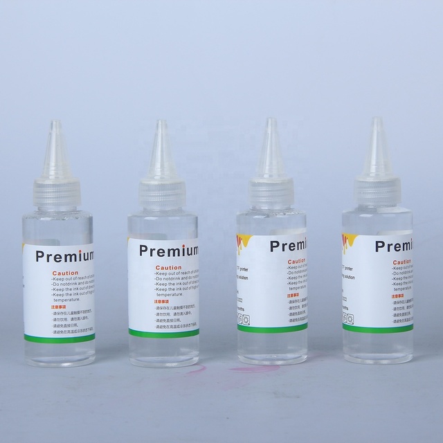 OEM High Quality 100ml Direct to Film Printer Cleaning Solution with Syringe and Tube for Direct to Film Printer Ink