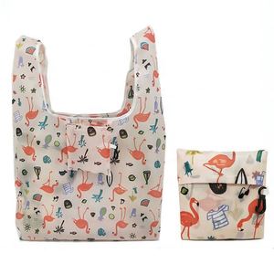 Bolsas de Compras Reutilizables con Diseño de Dibujos Animados, Ecológicas, Plegables, con Asas de Cinta, Bolsas de Poliéster Resistentes y Lavables - Product Image 3