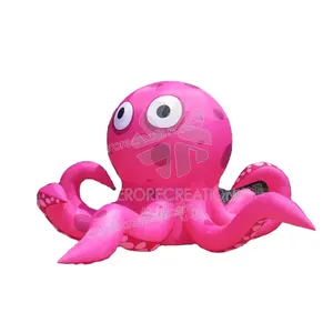 Aero customized mascot octopus commercial advertising LED cartoon octopus inflatable octopus