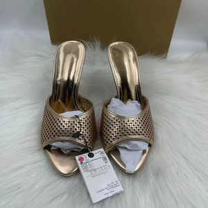 Sandalias de tacón de aguja con punta abierta y pedrería para mujer, calzado casual de calidad premium para damas - Product Image 2