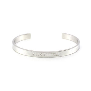P082-3 NPB Logo Stainless Steel <b>Gold</b> <b>Plated</b> 3000 Negative Ions Health Magnet Bracelet <b>Bangles</b> for Children's - Product Image 1