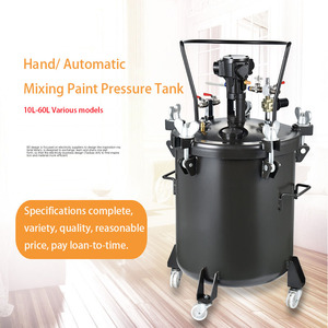 40 Liter Pneumatic Paint Pot Automatic Agitating Spray Paint Pot With Air <b>Powered</b> Mixing Agitator <b>Sprayer</b> - Product Image 2