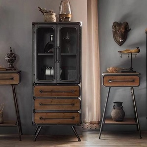 <span class=keywords><strong>Cajonera</strong></span> retro americana Gabinete de madera maciza para hacer casillero de sala de estar de estilo antiguo - Product Image 6