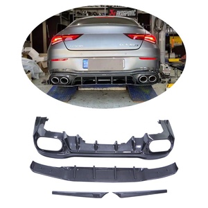สไตล์ <span class=keywords><strong>PK</strong></span> สปอยเลอร์ด้านหลังคาร์บอนไฟเบอร์ด้านหลังกันชนลิปดิฟฟิวเซอร์สําหรับ BENZ AMG CLA45 W118 - Product Image 1