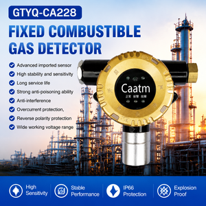 Détecteur de gaz fixe haute sensibilité CAATM CA-228, capteur de gaz CO, CO2, O2, ozone, gaz inflammables et toxiques, moniteur antidéflagrant - Product Image 1