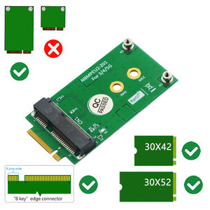 3G/4G/5GLTEモジュール用のSIMカードスロットを備えたNGFFM.2キーB-ミニPCI-Eアダプター - Product Image 2