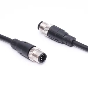 M8 Waterproof Aviation Connector With Wire Straight Head 8-pin With Wire Aviation Plug Proximity Switch Connection Wire