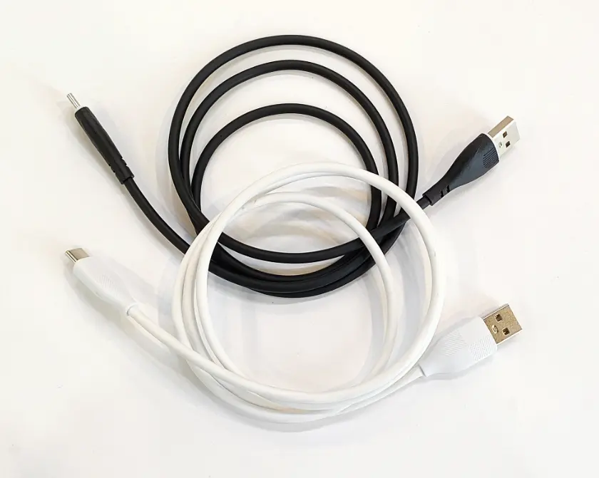 Four colors 2024 new model pvc usb to type c high quality charging cable for smart phone