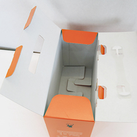 Boîte en carton ondulé personnalisée avec poignée |   Emballage pour aliments, cadeaux, boissons et électronique avec options de marquage à chaud, UV et gaufrage
