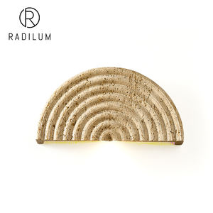 Applique murale en travertin Wabi Sabi, chevet, salon, Japandi, pierre naturelle, LED, CE, RoHS, <span class=keywords><strong>Sandro</strong></span>, applique murale en travertin, décoration moderne - Product Image 1