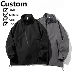 Men's Trendy Brand Hooded Windbreaker, Suitable for Casual, Work, and Sports in Spring and Autumn - Product Image 1