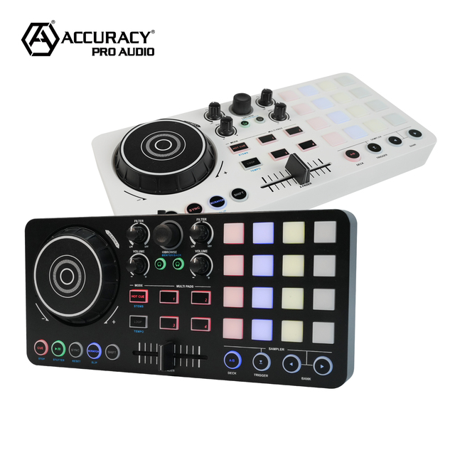 Accuracy Pro Audio MID36 DJ MIDI Controller/Audio Console Mixer DJ Mixer Controller USB MINI DJ Player