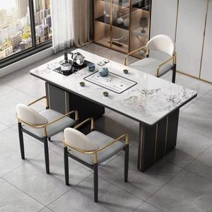 <span class=keywords><strong>Table</strong></span> en bois îlot <span class=keywords><strong>central</strong></span> haut de gamme <span class=keywords><strong>avec</strong></span> tiroir pour salle à manger et bureau - Product Image 3