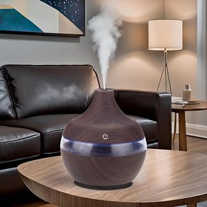 Diffuseur d'huiles essentielles portable 2025 en gros, 500 ml, ultrasonique, avec veilleuse LED, humidificateur d'air de table pour la maison - Product Image 4