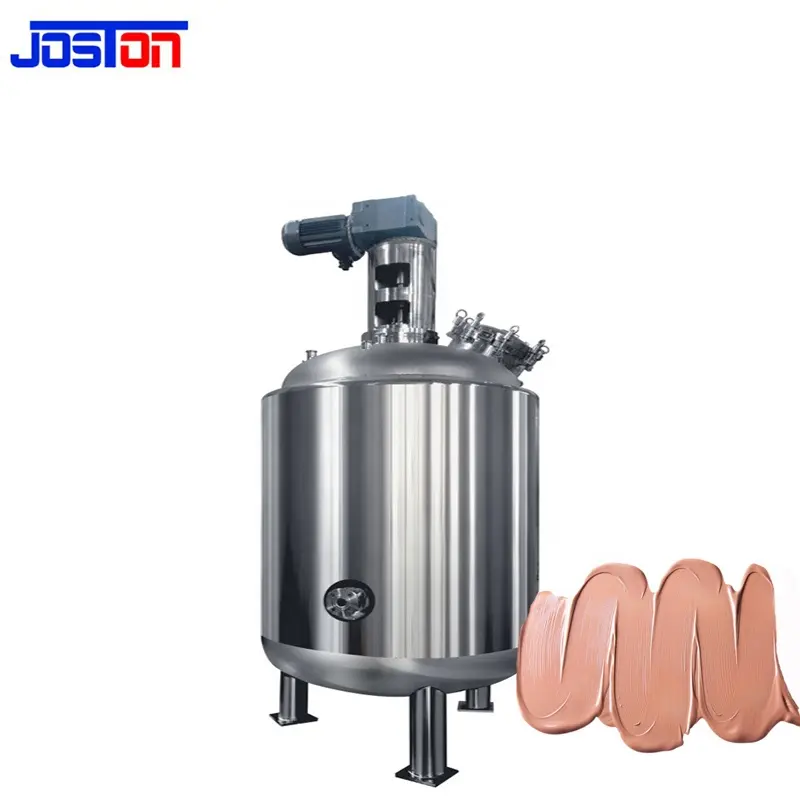 JOSTON ss316L ถังผสมสแตนเลสแบบขับเคลื่อน Homogenizer เครื่องผสมภาชนะพร้อมฮีตเตอร์