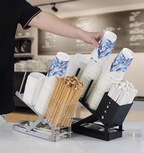 Porte-gobelets en métal réglable à 4 compartiments, écologique, multifonctionnel, pour organiser et distribuer les boissons - Product Image 1