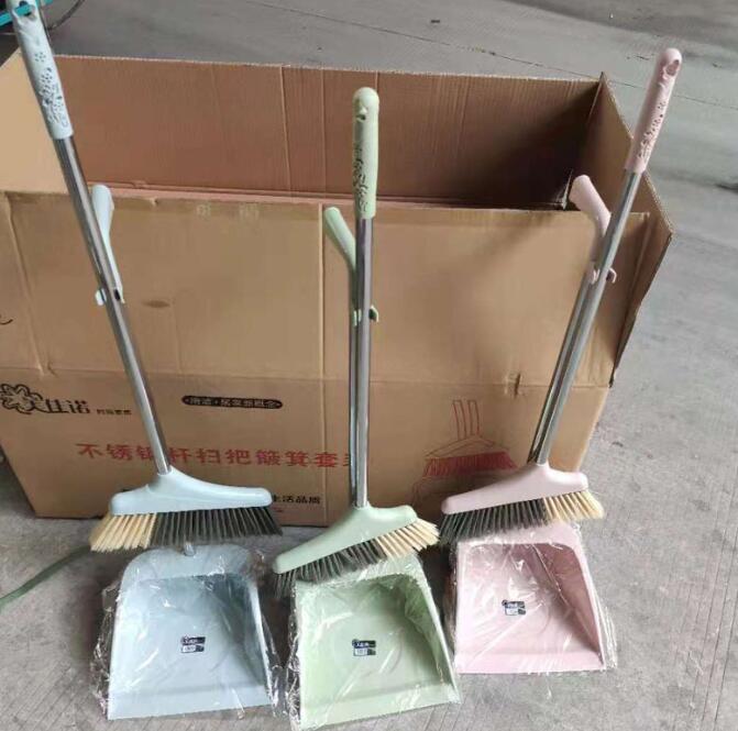 Легкая комбинированная щетка, набор, бытовая щетка, сочетание пыли, мягкая щетка из нержавеющей стали, совок