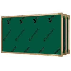 Custom sized aluminum school enamel green board magnetic chalkboards for classroom chalk writing
