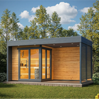 Sauna électrique multifonction moderne 3-en-1 avec pavillon de détente pour jardin domestique