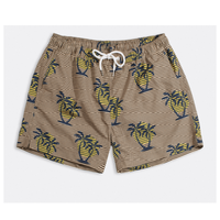 Shorts de bain pour hommes, écologiques, respirants, à séchage rapide, motif tendance, taille élastique, décontractés, bleu clair, mi-longs