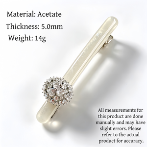 Barrette à <span class=keywords><strong>cheveux</strong></span> Fanxing personnalisée élégante avec fleurs en strass dégradées, pince à <span class=keywords><strong>cheveux</strong></span> en grappe de strass, accessoires de mariage - Product Image 5