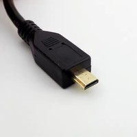 Kabel Adaptor Data Video Pria Tipe D Kompatibel dengan HDMI 1.4 Mini Male ke Micro HDMI 1080P 1FT