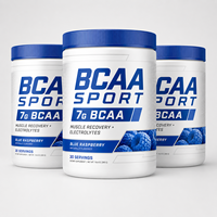 Poudre de BCAA Premium avec 300mg de poudre d'eau de coco et soutien électrolytique, 7g de BCAA pour une hydratation quotidienne optimale