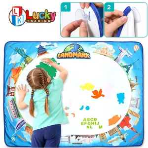 Lucky Toys Magic Water Coloring Painting Set Large Drawing Mat Water Water Painting Mat Aqua Magic