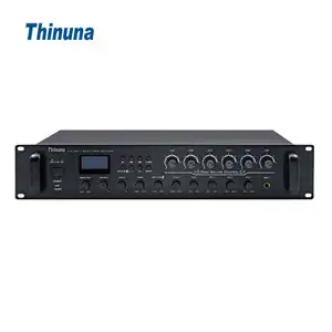 Amplificador de mezcla de audio profesional Thinuna serie VTA II, 6 zonas, 5 EQ, amplificador mezclador de efector de sonido con control de volumen
