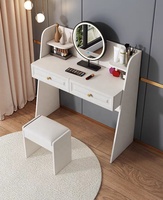 Meubles de chambre à coucher en bois de bureau personnalisés en gros ensembles de coiffeuses table de toilette de maquillage