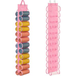 <b>Hooks</b> Wall Wardrobe Rack PVC Double Tier Hanger Holder Hanging Coat <b>Towels</b> Heavy Organizer Storage Clothes - Product Image 6