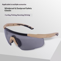Lunettes de cyclisme polarisées anti-impact avec 2 verres interchangeables pour le sport de plein air et le tir
