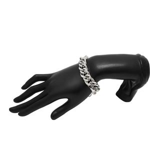 Bracelets Vintage en acier inoxydable, nouvelle collection, pour hommes et femmes, bijoux cadeaux, or, <span class=keywords><strong>argent</strong></span>, bordure cubaine, chaîne à maillons - Product Image 4