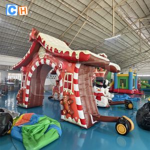 Cổng trang trí sự kiện Giáng sinh bơm hơi hình người bánh gừng - Product Image 3