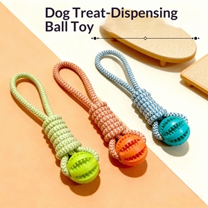 Balle de jeu <span class=keywords><strong>pour</strong></span> chien en TPR en forme de pastèque, résistante aux morsures, avec distributeur de friandises, à tirer à la main, mignonne et luxueuse <span class=keywords><strong>pour</strong></span> petits <span class=keywords><strong>chiens</strong></span> - Product Image 2