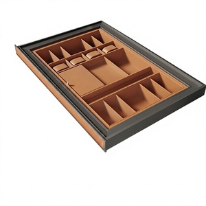 UZIA Aluminum Alloy Jewelry Organizer Tray <strong>Drawer</strong> Storage Box Wall Mount Detachable <strong>Wardrobe</strong> <strong>Insert</strong> Premium Closet Accessories - Product Image 1