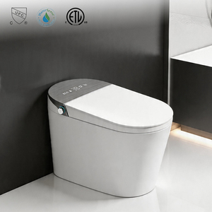 Toilette intelligente haut de gamme avec bouclier en mousse, technologie vocale IA de pointe, siège enfant, certifiée CUPC ETL, entièrement équipée pour les magasins - Product Image 1
