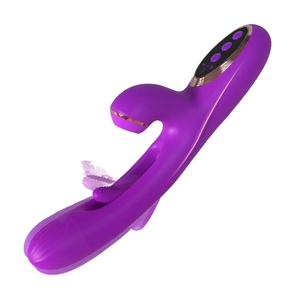Più economico 30 modalità G Spot Dildo vibratore di coniglio per le donne doppia vibrazione Silicone femminile clitoride Vagina giocattoli massaggiatore anale - Product Image 4
